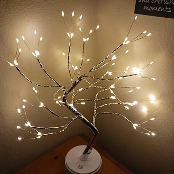 NEW 20" 108 LED Tabletop Bonsai Tree Light, DIY Artificial Tree Lamp - Picture 2 of 8